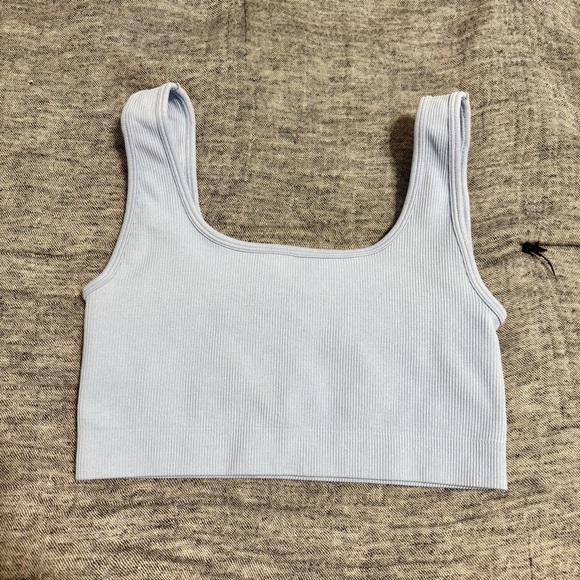 SET Active Baby Blue Ribbed Bra Size S - Picture 4 of 5